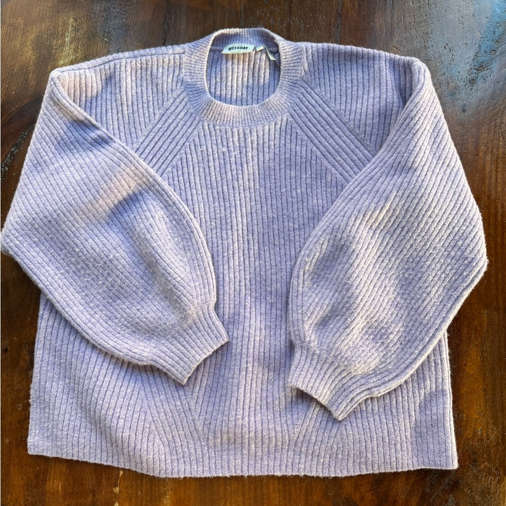 Weekday Purple Sweater Medium